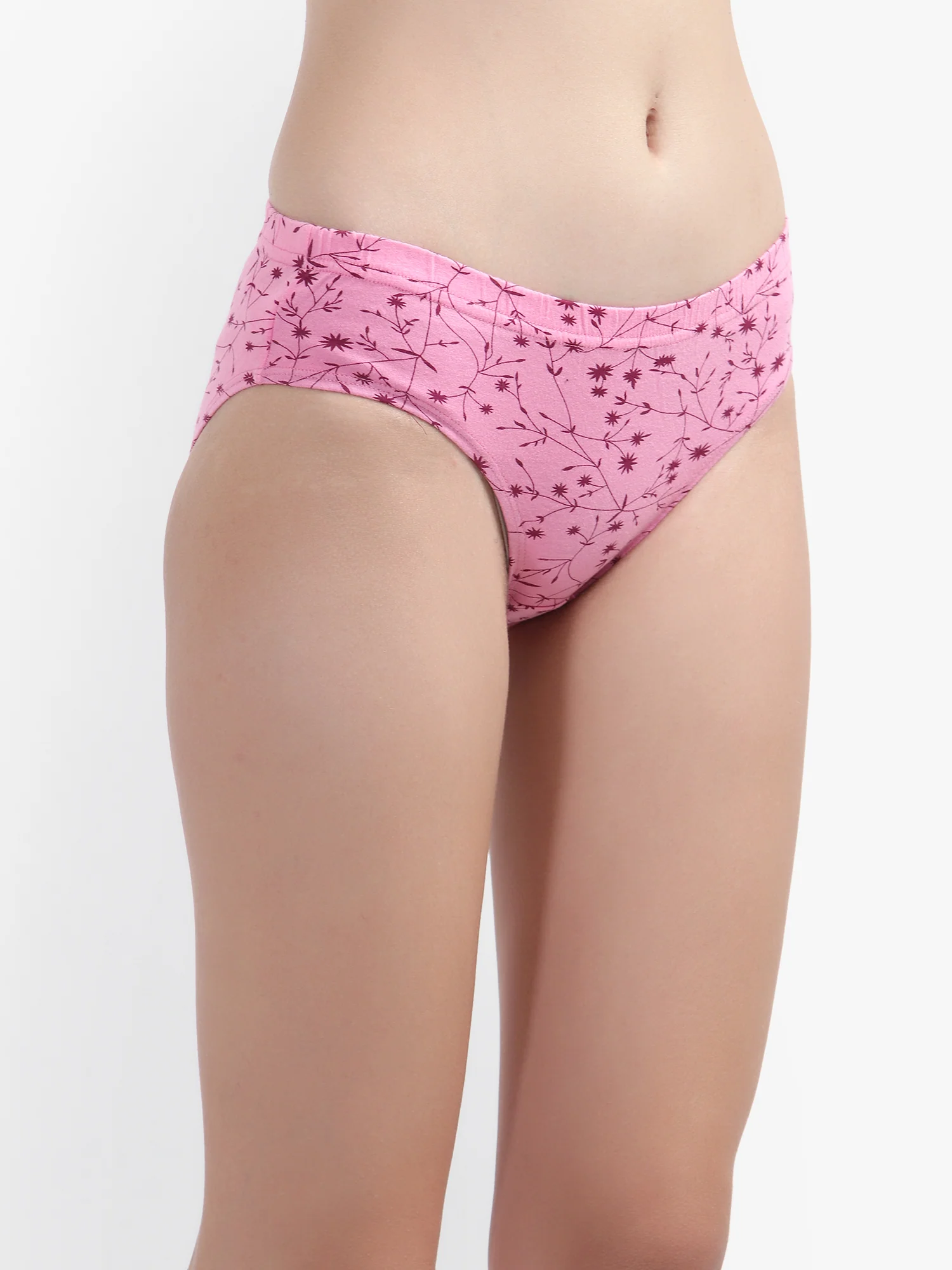 Printed Hipster Women Panty Pink No Ride Up Comfort - Image 4