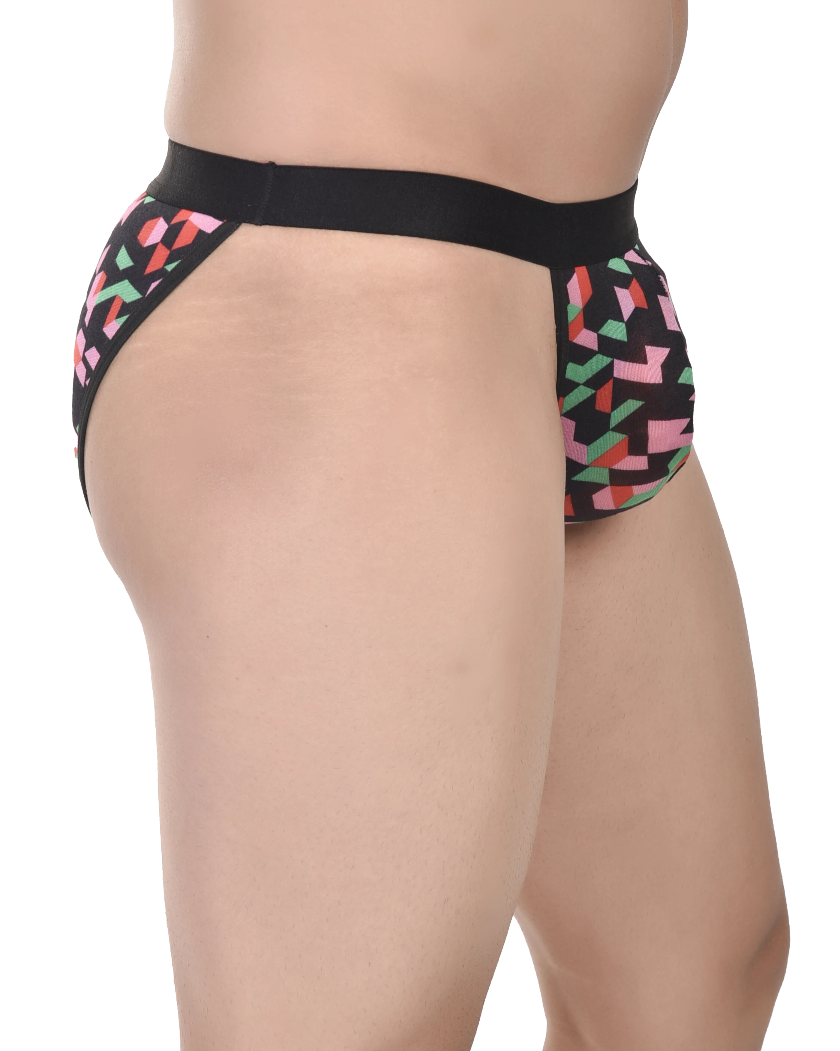 Printed Micro Modal Men Tanga Briefs No Ride Up - Image 3