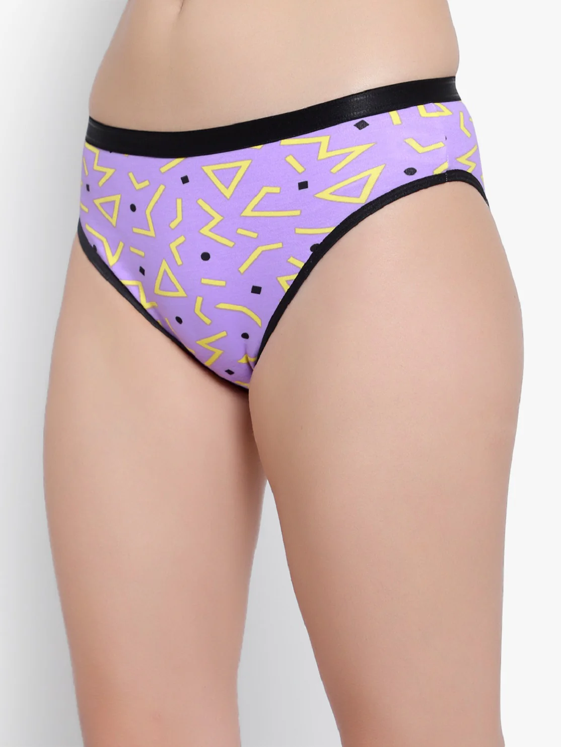Purple Printed Women Panties - Image 2