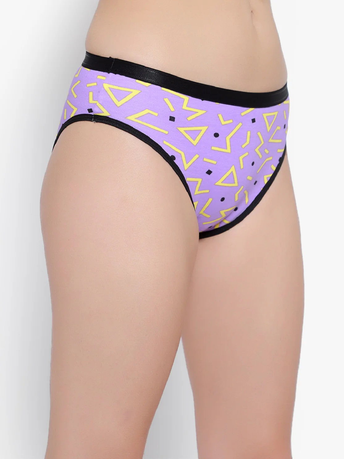 Purple Printed Women Panties - Image 3
