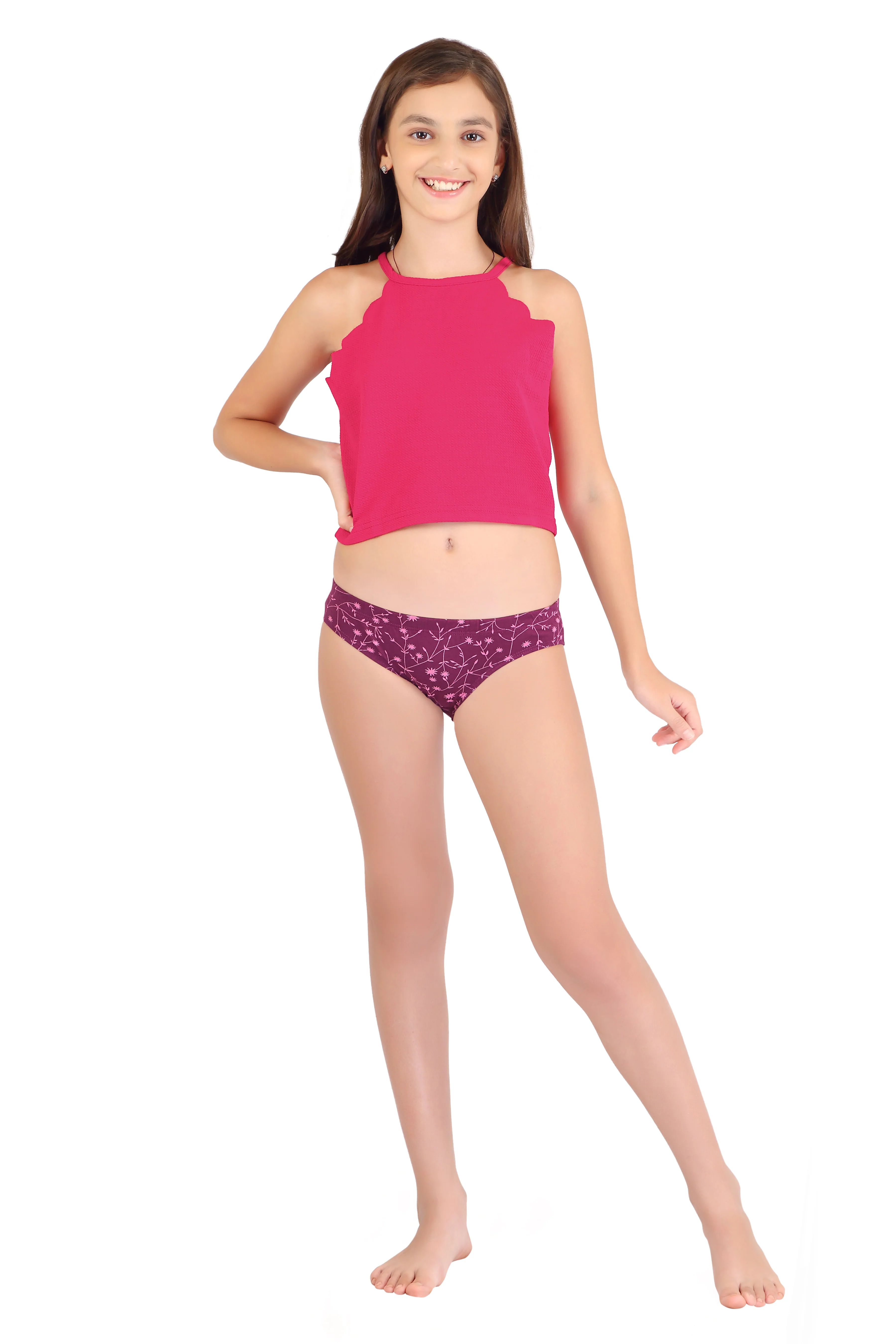 Relaxed Fit Everyday Multicolor printed Hipsters for Teenage Girls Panty - Image 9
