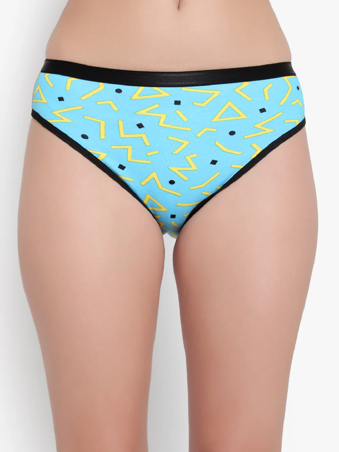 Sky Blue Printed panty for women