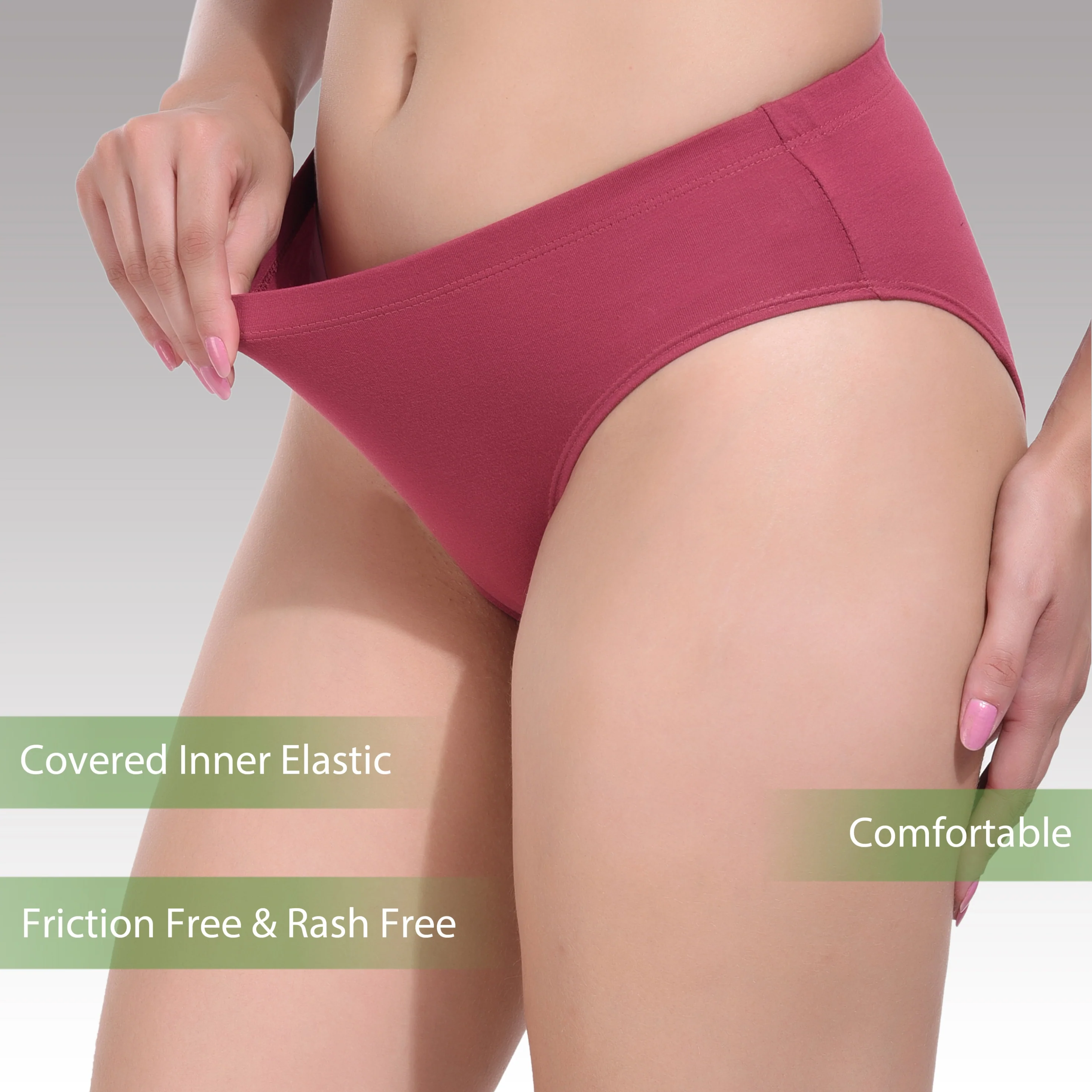 Solid Falsa Cotton Hipster Panty for women - Image 3