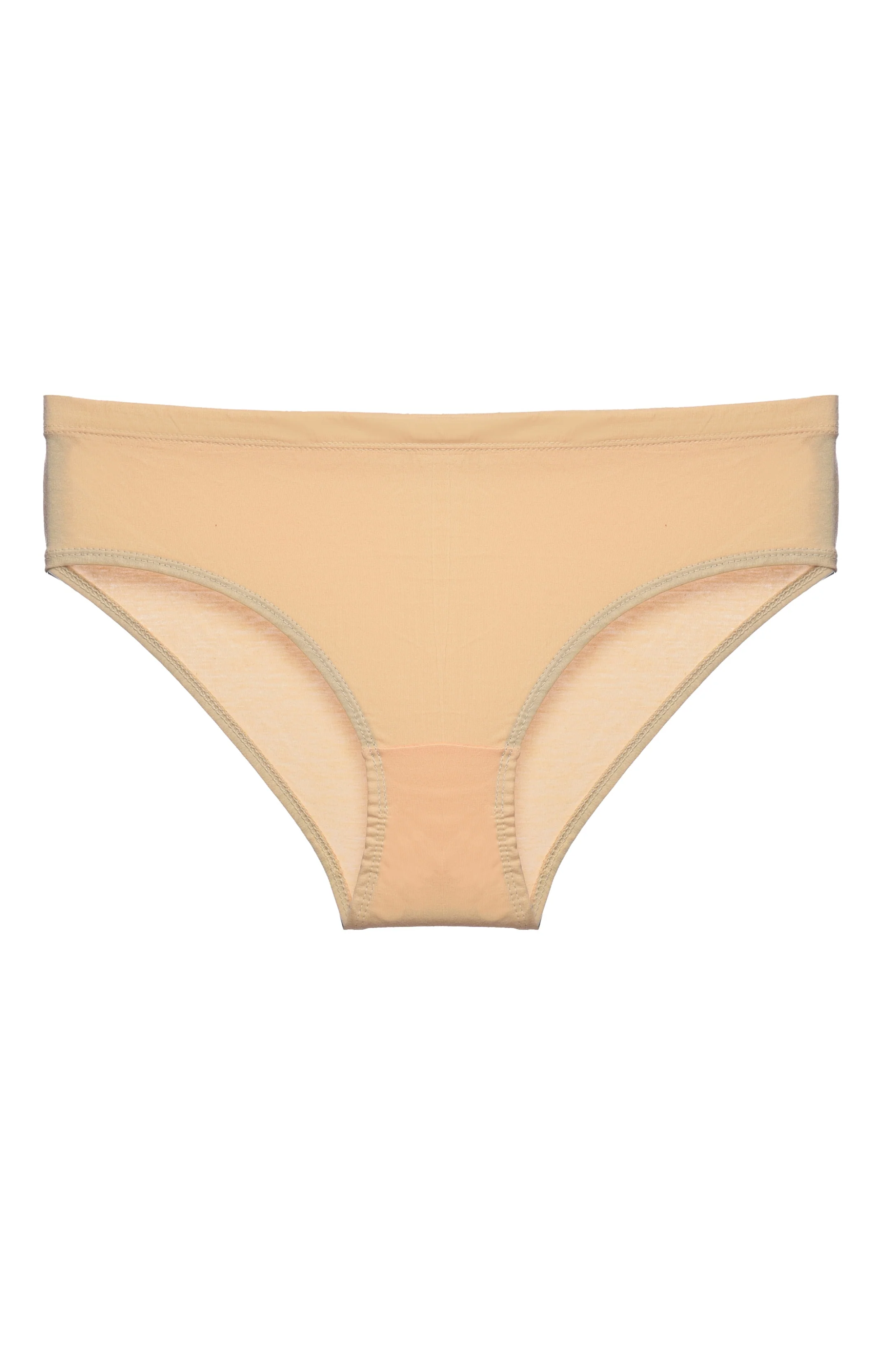 Solid Nude Cotton Hipster Panty for women - Image 6