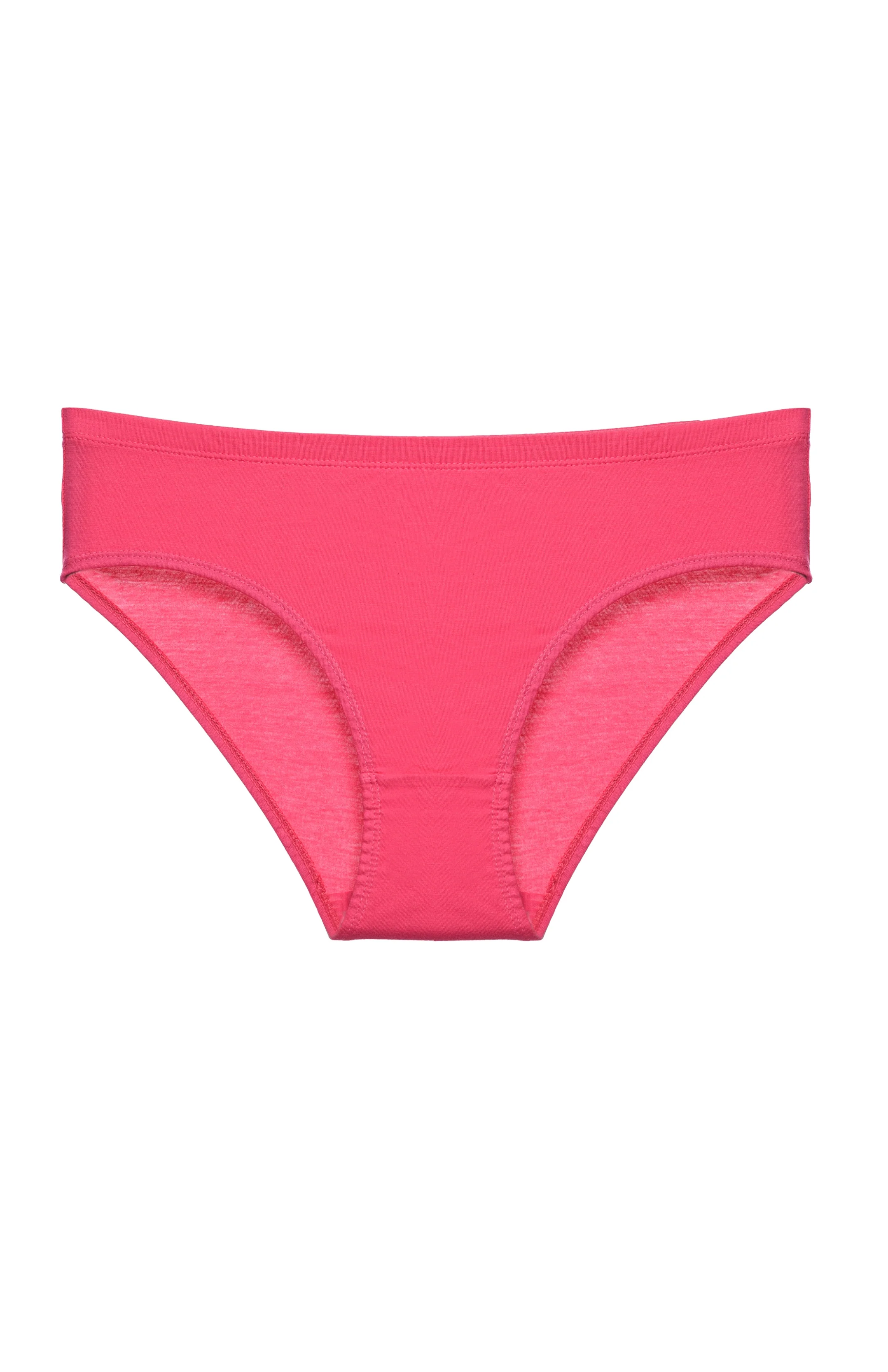 Solid Pink Cotton Hipster Panty for women - Image 4