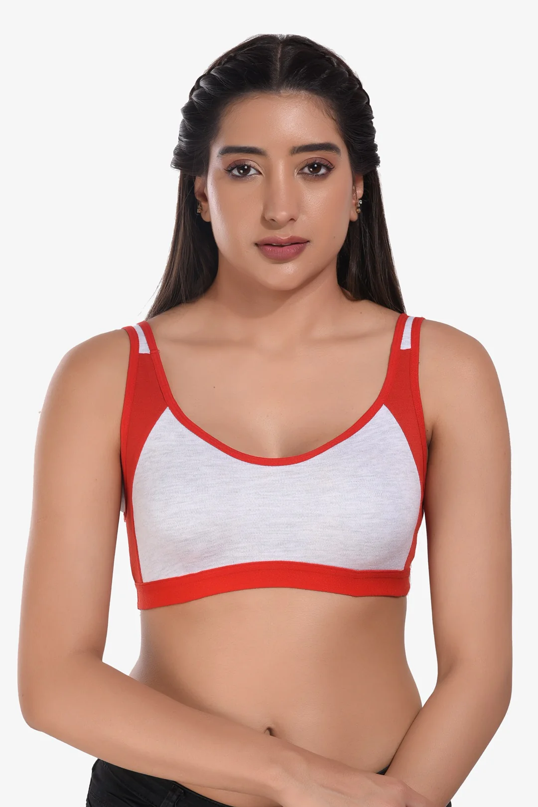 Zumba Sports Bra in Grey Red