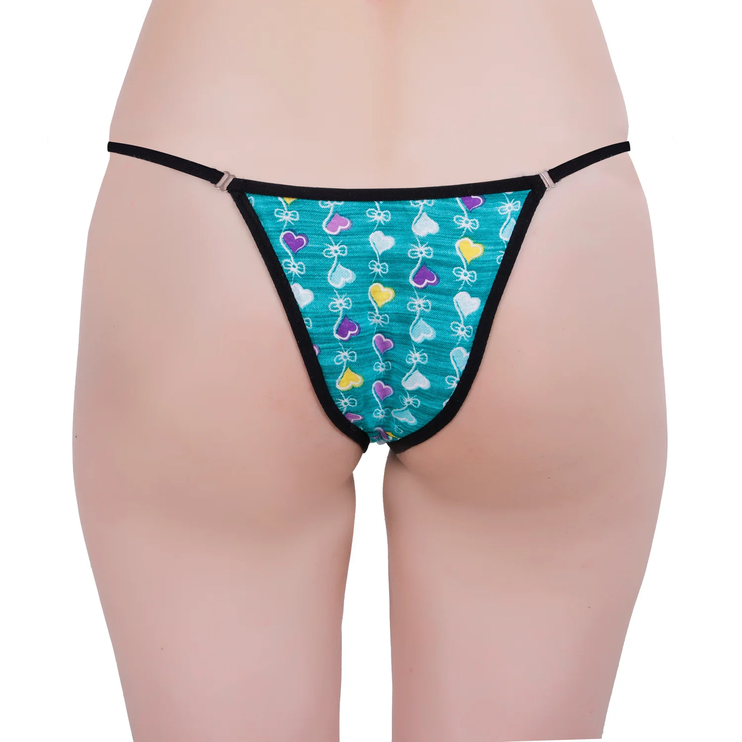 Women’s Printed Adjustable String Thong Panty - Image 2